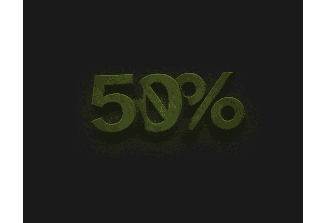 50% Donated